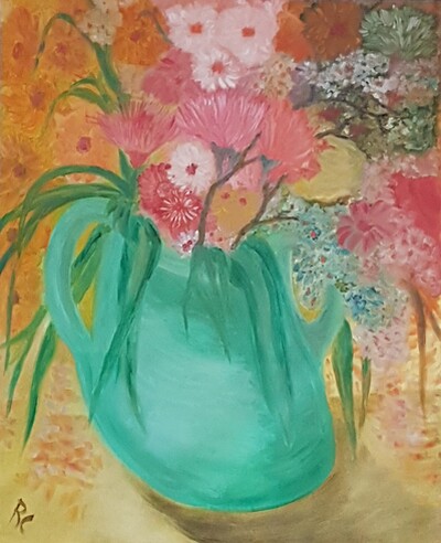 Vaso con fiori, roberto capozucca