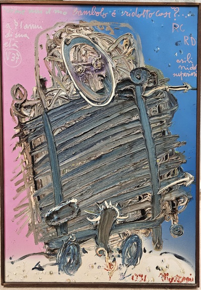 Autoritratto N.37 Perchè il mio bambolo è ridotto così?, Mattia Moreni