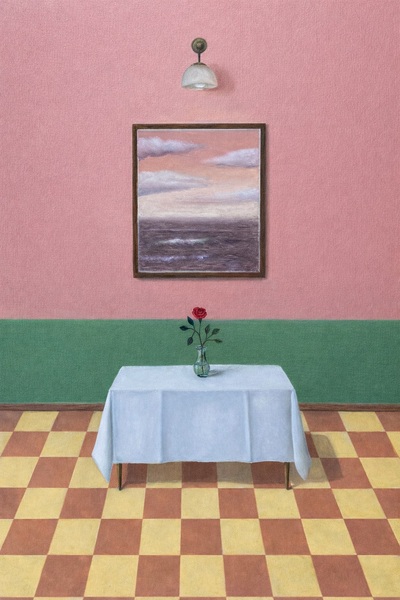 Interno con rosa, Annalisa Parisii
