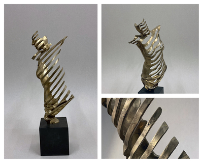 MOONLIGHT, bronzo, h 32 x 17 x 11, Stella Battaglia